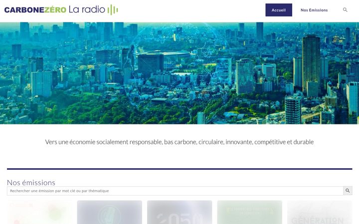Screenshot of carbonezero-laradio.fr