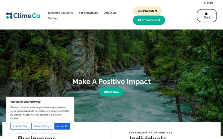 Screenshot of carbonfund.org