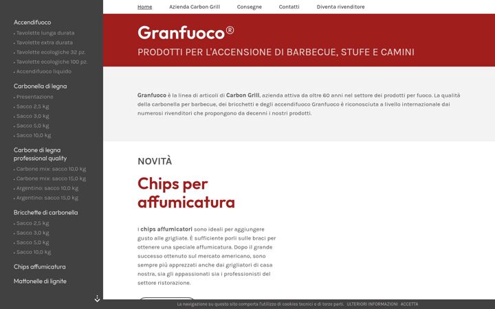 Screenshot of carbongrill.it