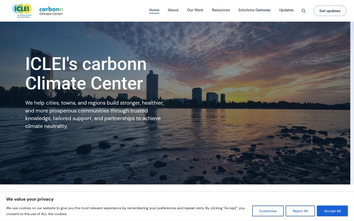 Screenshot of carbonn.org