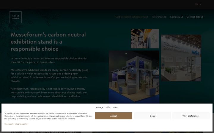 Screenshot of carbonneutralstand.eu