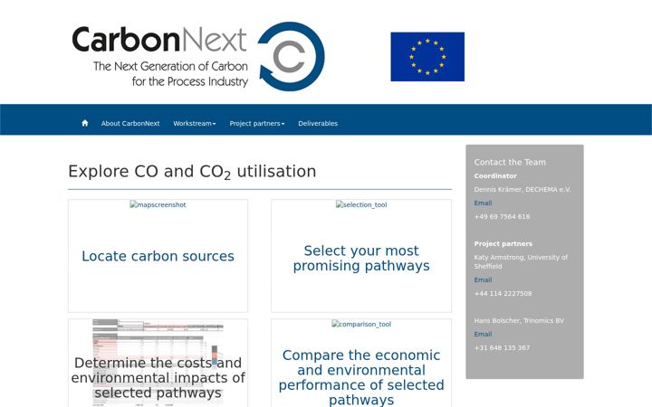 Screenshot of carbonnext.eu
