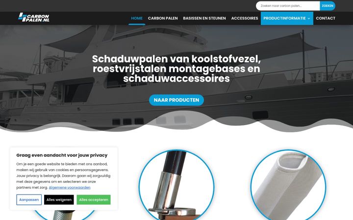Screenshot of carbonpalen.nl