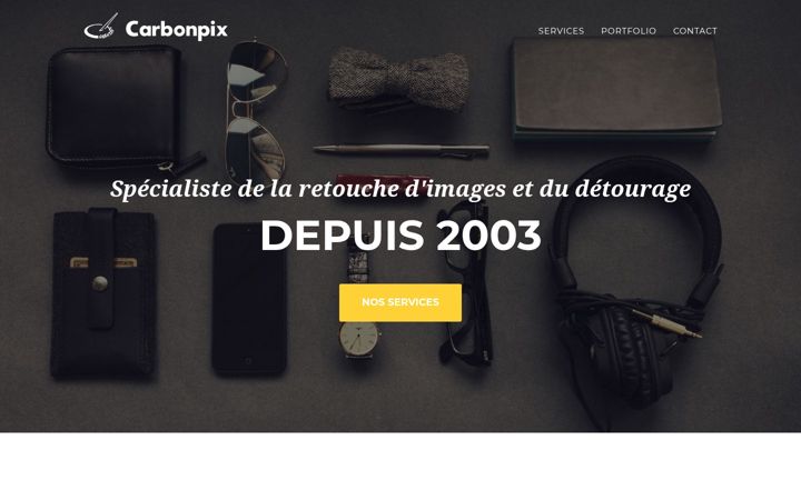 Screenshot of carbonpix.fr