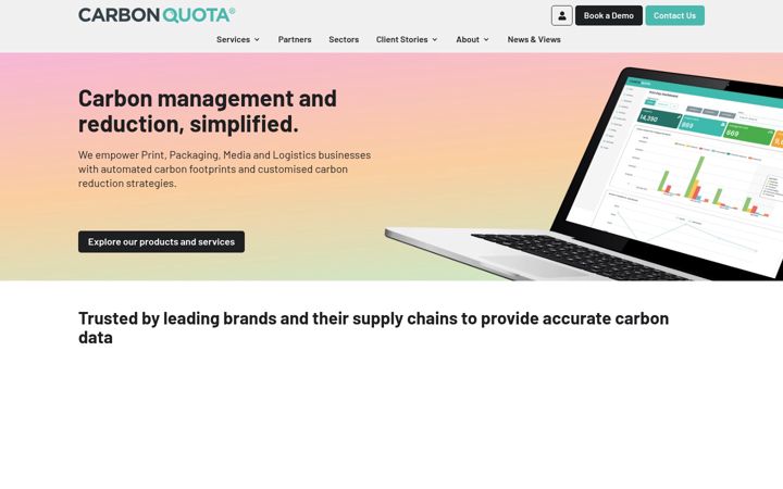 Screenshot of carbonquota.co.uk