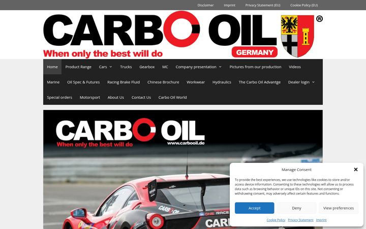 Snímek obrazovky carbooil.net