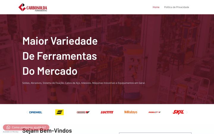 Screenshot of carbosolda.com.br