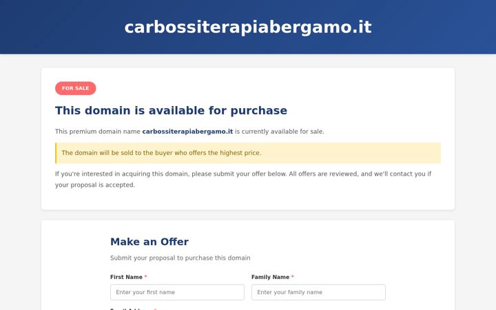 Screenshot of carbossiterapiabergamo.it