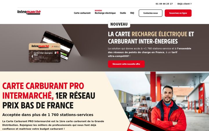 Screenshot of carburantpro-intermarche.com
