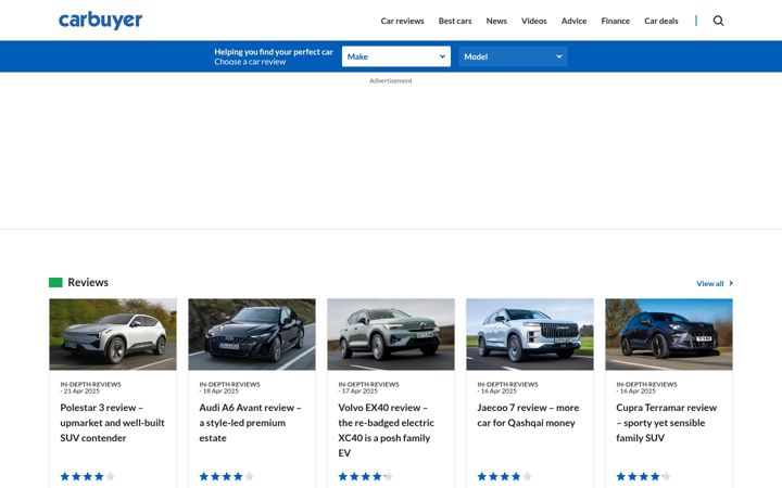 Screenshot of carbuyer.co.uk