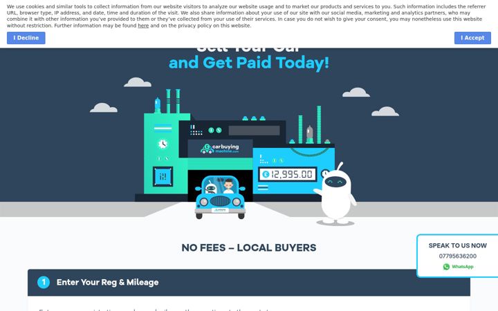 Screenshot of carbuyingmachine.com