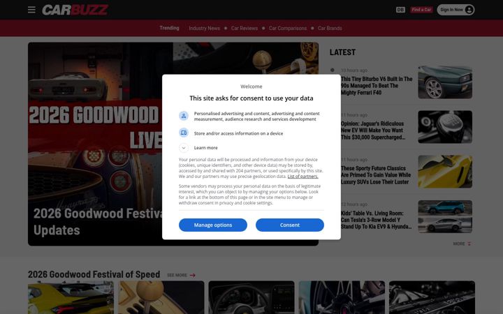 Screenshot di carbuzz.com