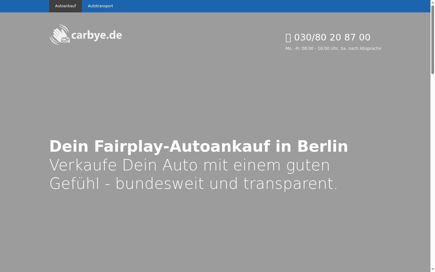 Screenshot des Einwilligungsbanners vor jeglicher Interaktion