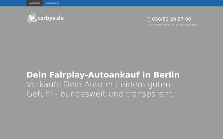 Screenshot of carbye.de