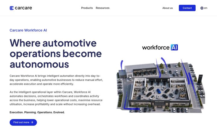 Captura de pantalla de carcare.io