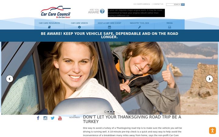 Snimka zaslona za carcare.org