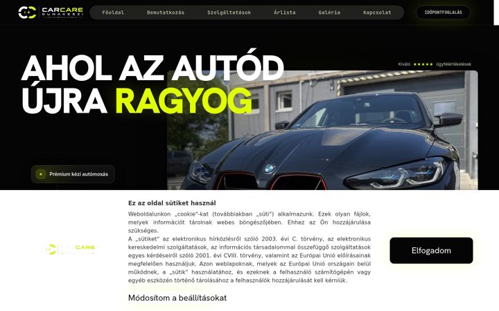 Screenshot of carcaredunakeszi.hu