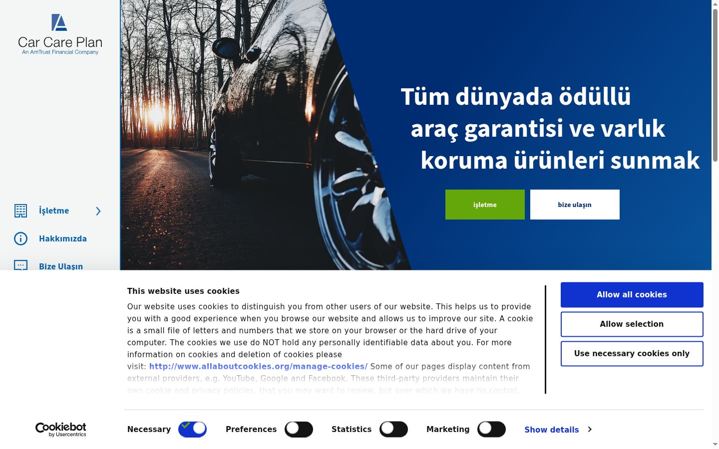 Képernyőkép a bármilyen interakció előtt megjelenő hozzájárulási bannerről