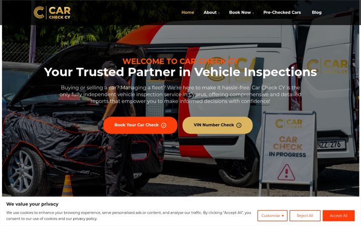 Screenshot of carcheckcy.com