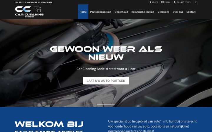 Screenshot of carcleaningandelst.nl