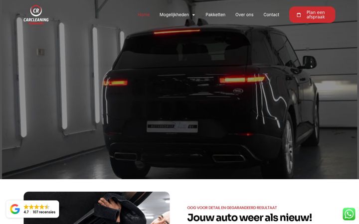 Snimka zaslona za carcleaningroermond.nl