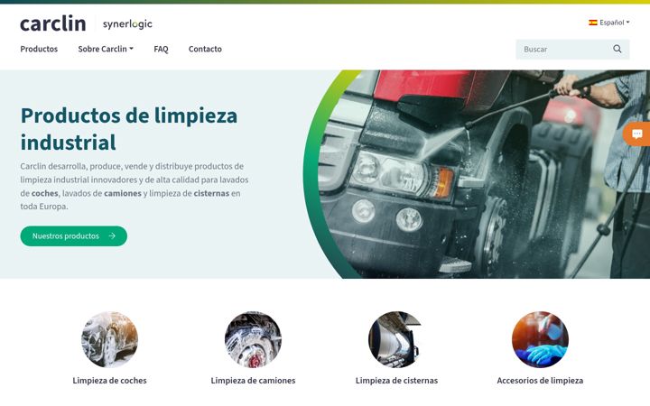 Captura de ecrã de carclin.es