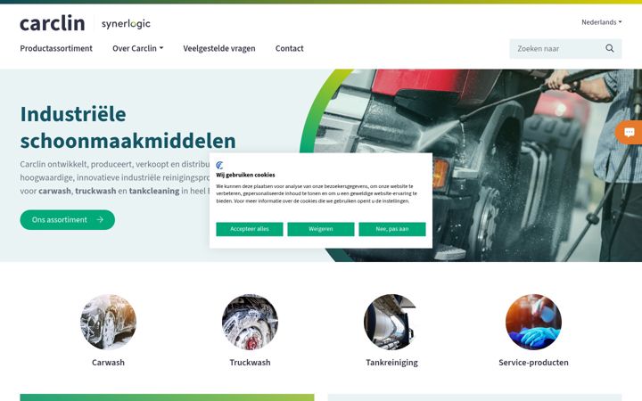 Snímek obrazovky carclin.nl