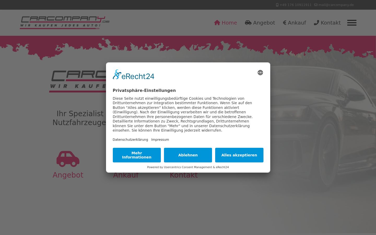 Screenshot tal-banner tal-kunsens muri qabel kwalunkwe interazzjoni