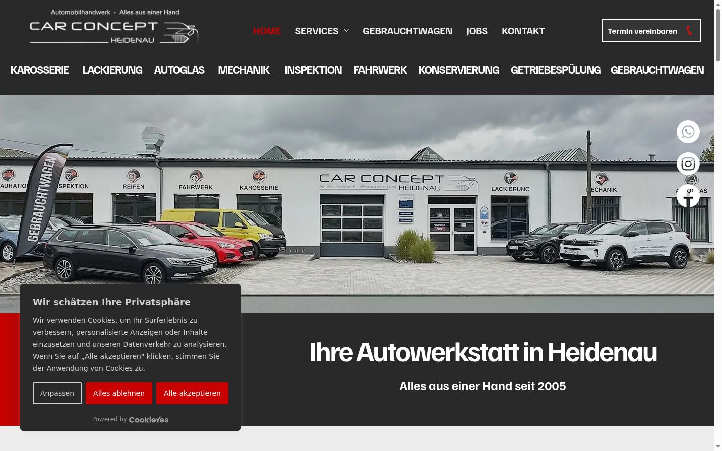Screenshot tal-banner tal-kunsens muri qabel kwalunkwe interazzjoni