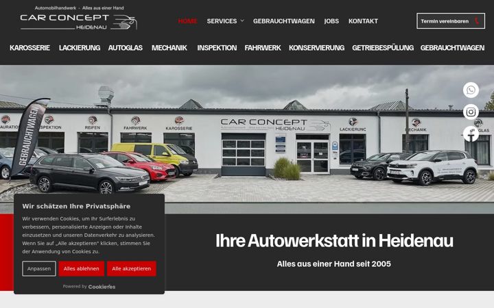 Screenshot ta' carconcept-heidenau.de