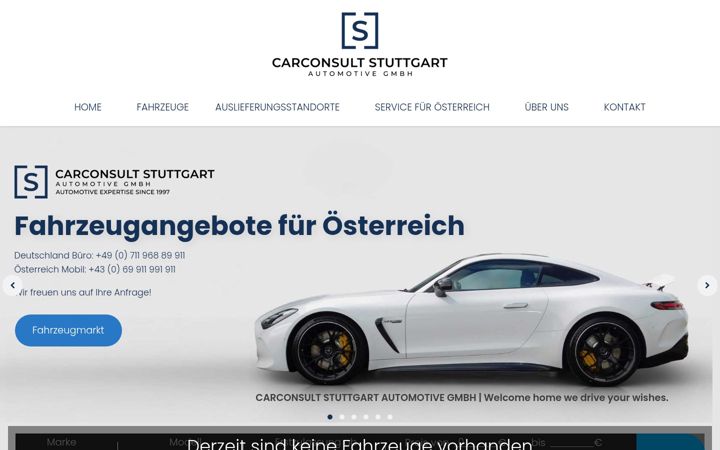 Screenshot of carconsult-stuttgart.com