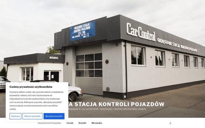 Screenshot of carcontrol.com.pl