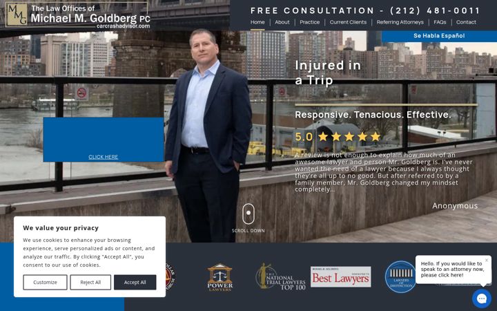 Screenshot of carcrashadvisor.com