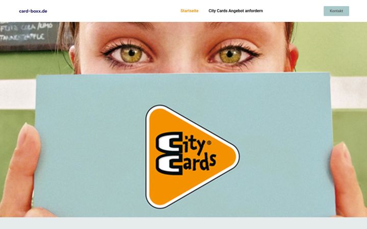Screenshot of card-boxx.de