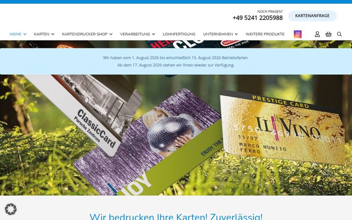 Screenshot ta' card-it.de