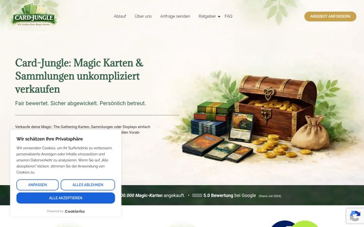 Screenshot ta' card-jungle.de