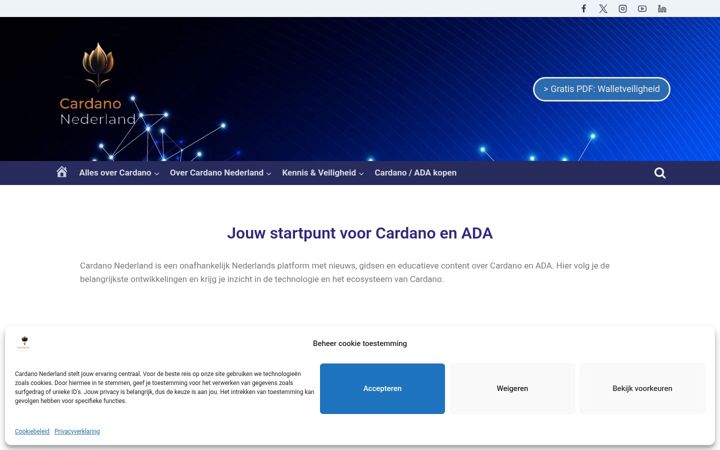 Screenshot of cardanonederland.nl