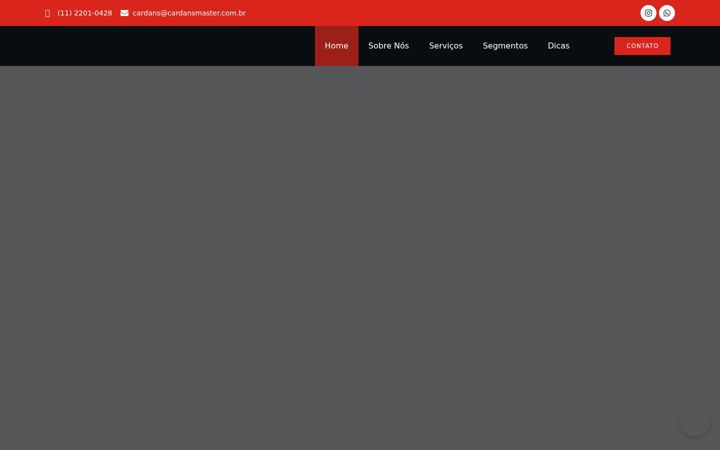 Screenshot of cardansmaster.com.br