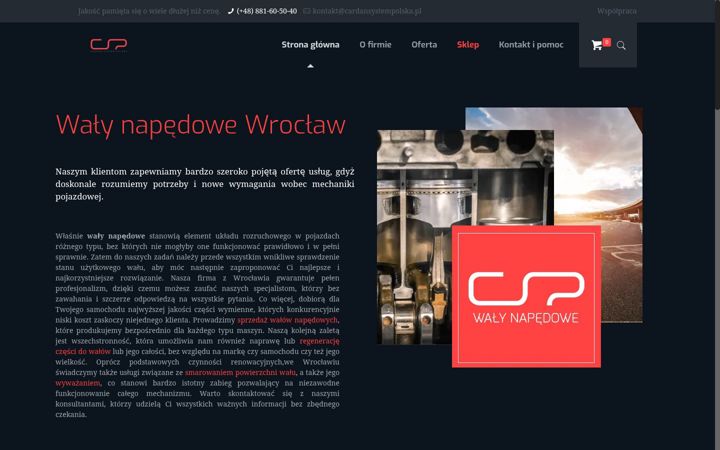 Screenshot of cardansystempolska.pl