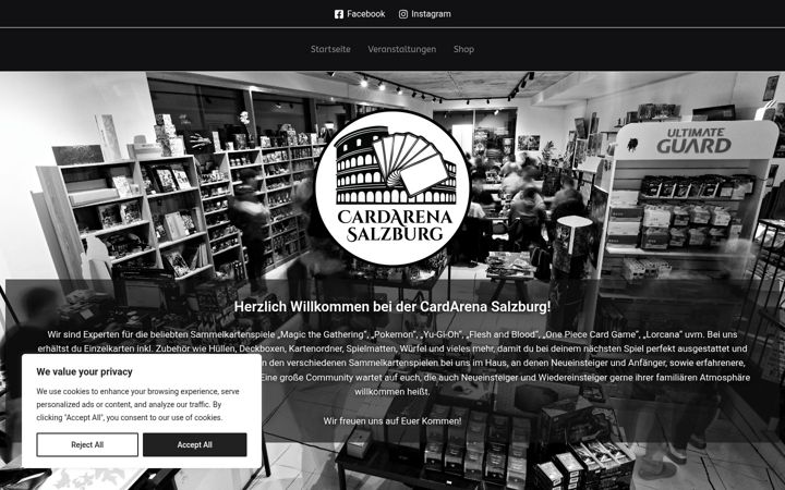 Screenshot of cardarena.at