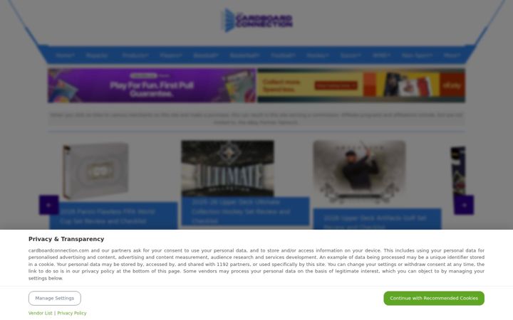 Screenshot of cardboardconnection.com