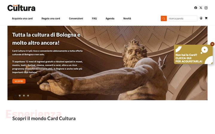 Screenshot of cardcultura.it
