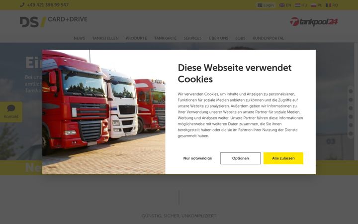 Screenshot ta' carddrive.de