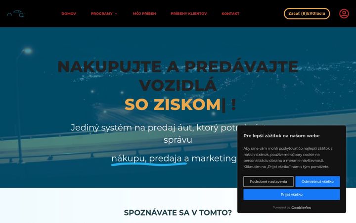 Skjámynd af cardealersplatform.eu