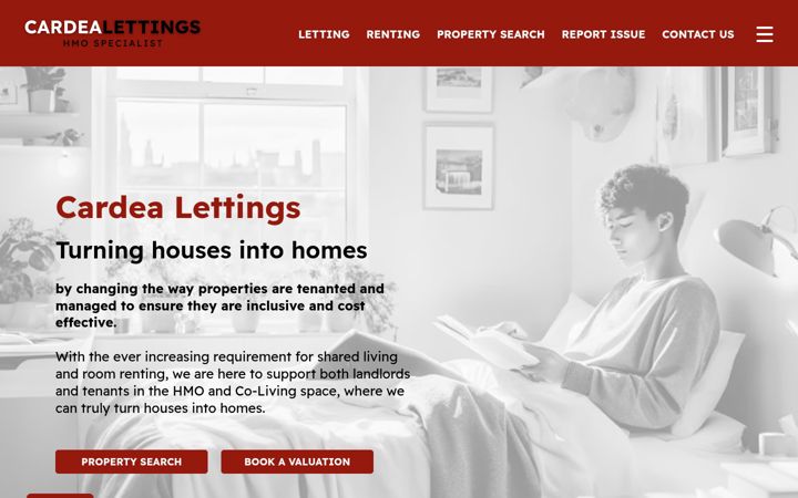Screenshot of cardealettings.co.uk