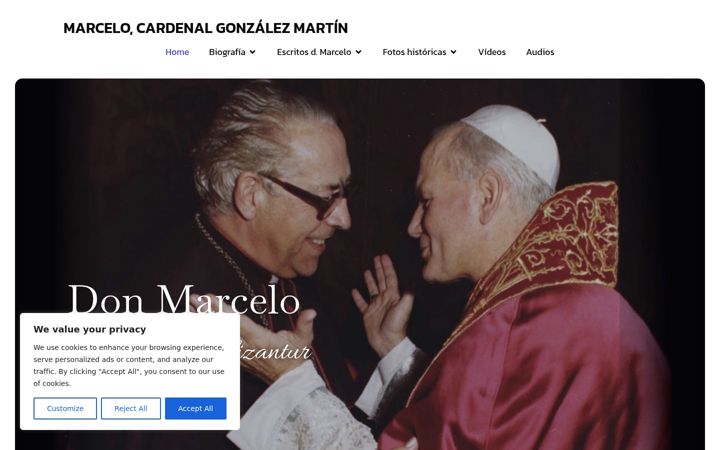 Zrzut ekranu cardenaldonmarcelo.es