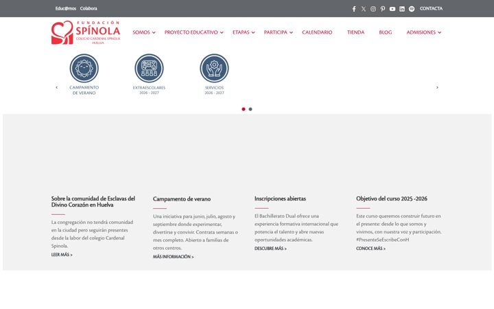 Screenshot του cardenalspinolahuelva.es