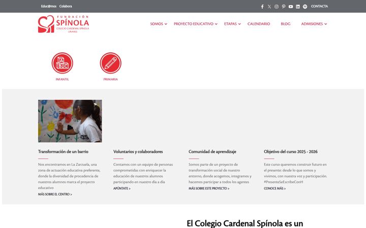 Screenshot του cardenalspinolalinares.es