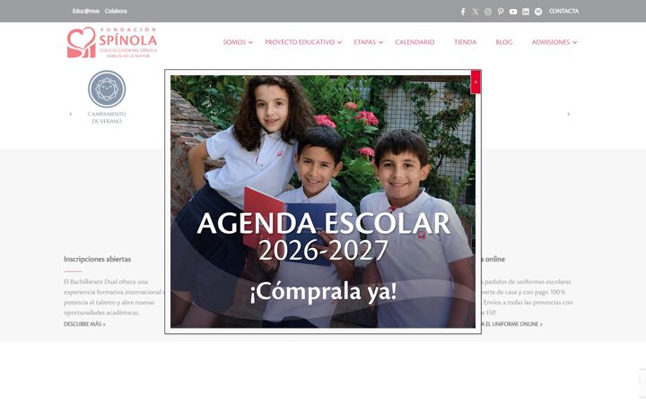 Zrzut ekranu cardenalspinolasanlucar.es