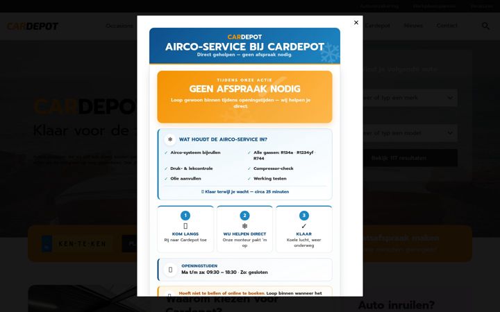 Screenshot of cardepot.nl